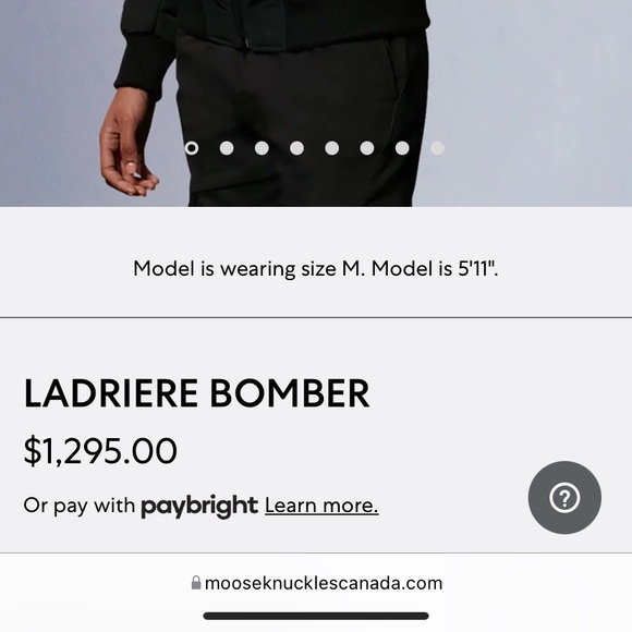 MOOSE KNUCKLES LADRIERE BOMBER - Picture 2 of 5